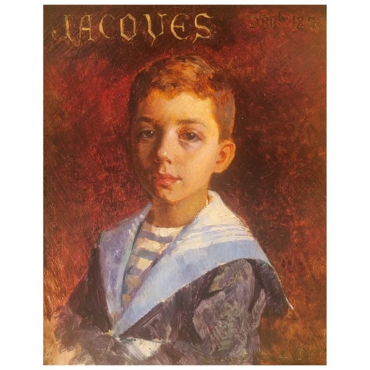 George ROUX  - Portrait d'un petit garçon 