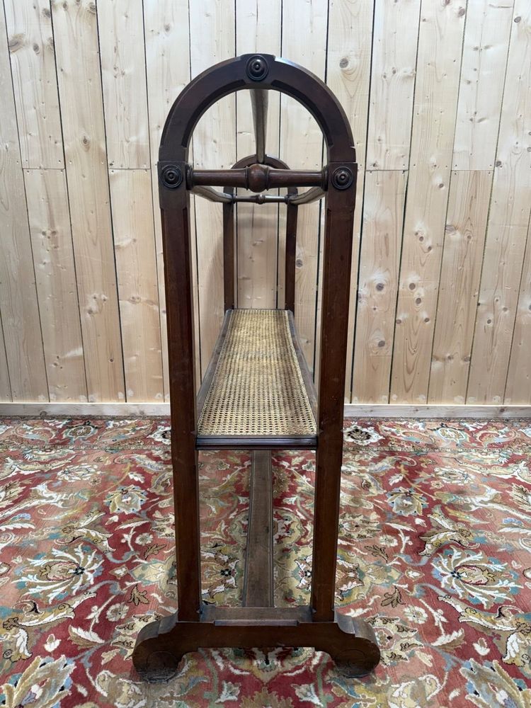 Valet de chambre / Jette-habit – Époque Napoléon III – Bois et cannage