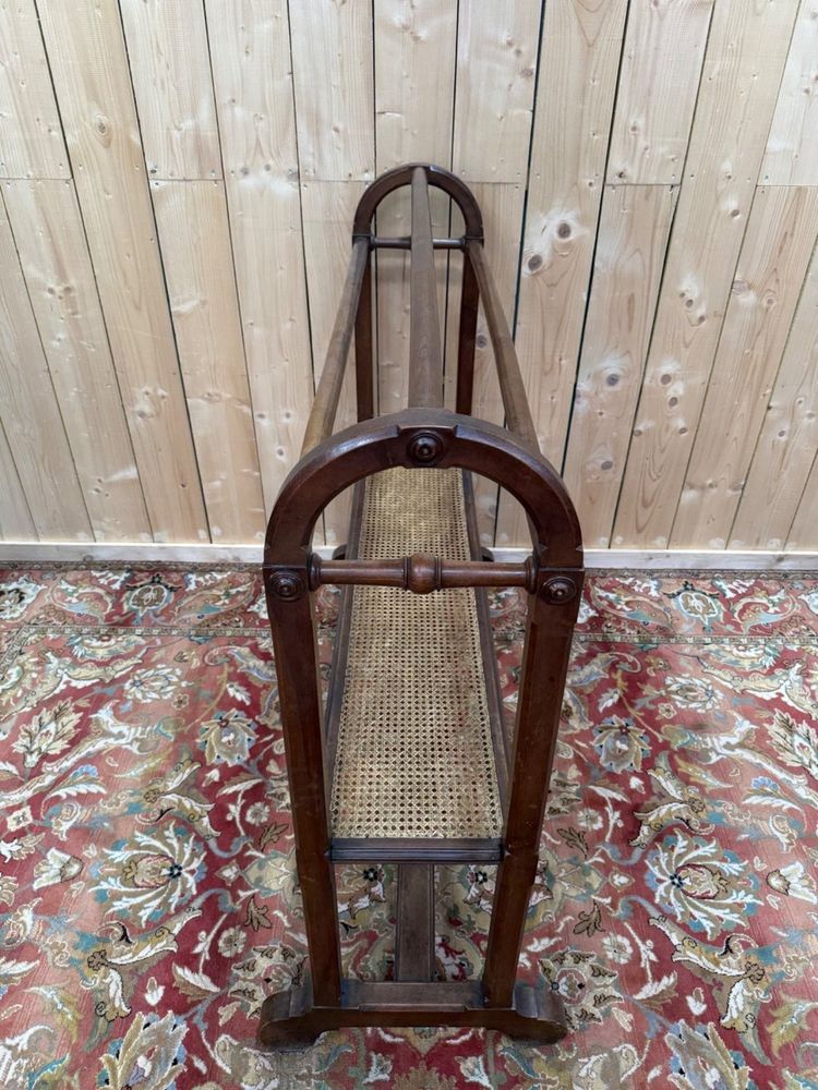 Valet de chambre / Jette-habit – Époque Napoléon III – Bois et cannage