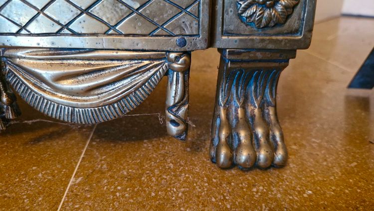 Paire de chenet en bronze Empire