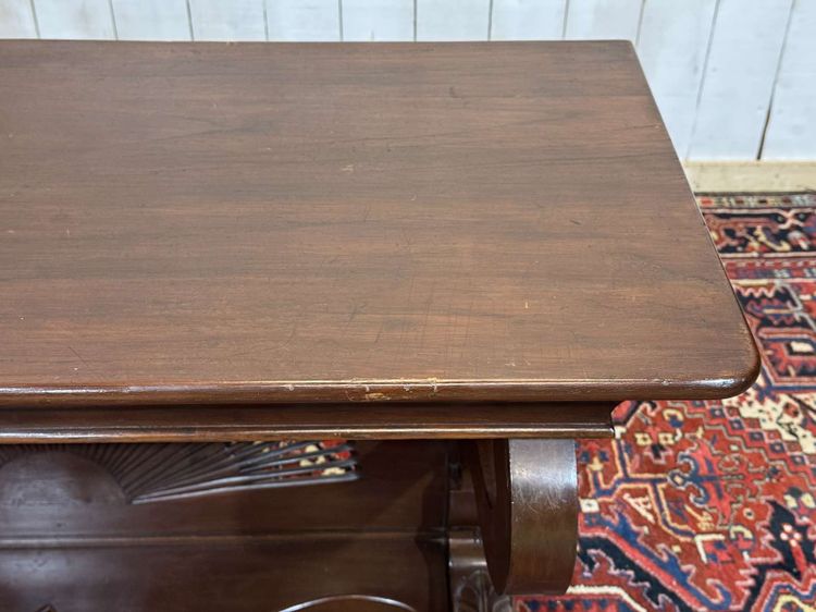 Consolle in teak stile Luigi Filippo degli anni '50 - Artigianato indonesiano - smontabile