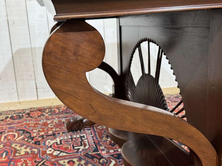 Consolle in teak stile Luigi Filippo degli anni '50 - Artigianato indonesiano - smontabile