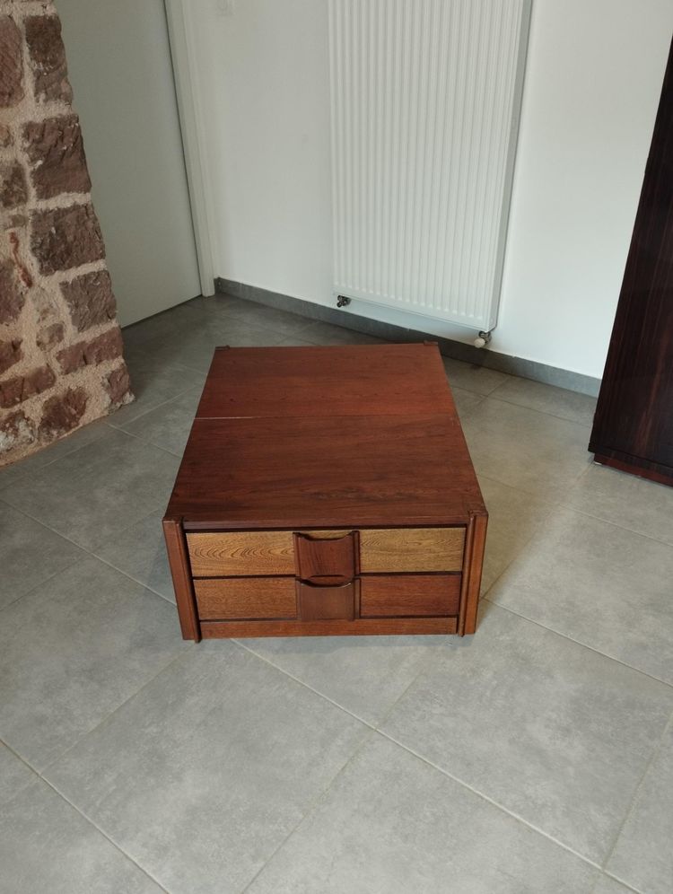 Ensemble de deux chevets, paire de tables de nuit,meuble modulable en table basse, enfilade, commode