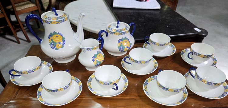 Servizio da caffè in porcellana di Limoges di B&C – modello “La Maîtrise”.