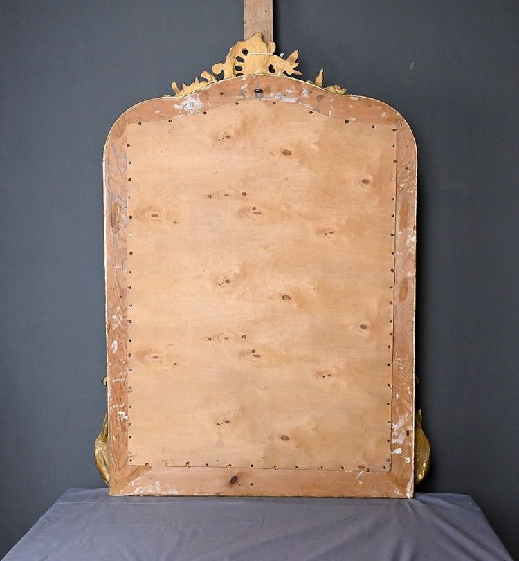 Miroir Biseauté à Fronton, style Louis XV - 2ème partie XIXe