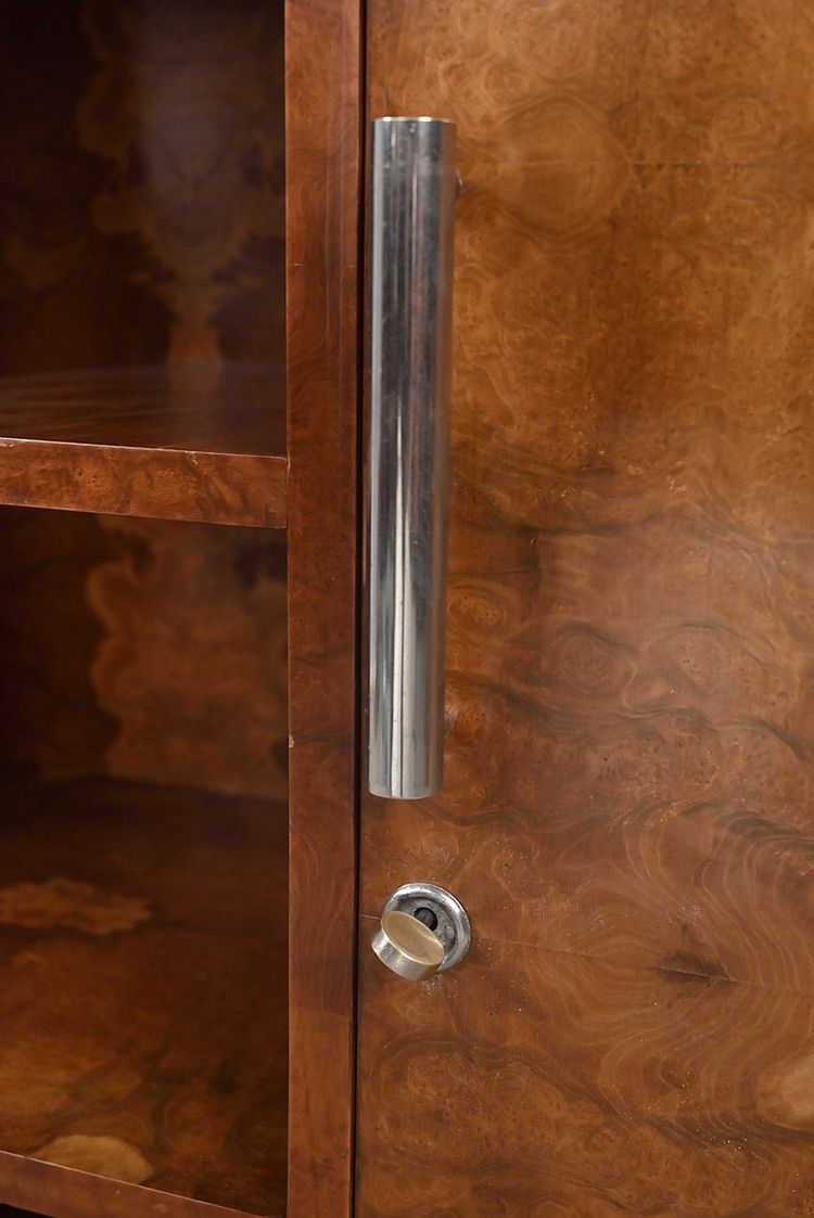 Bibus aus Ulmenmaserfurnier, Art Deco – 1940