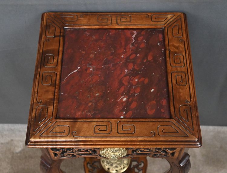 Asian side table, in the style of Gabriel Viardot - Late 19th century