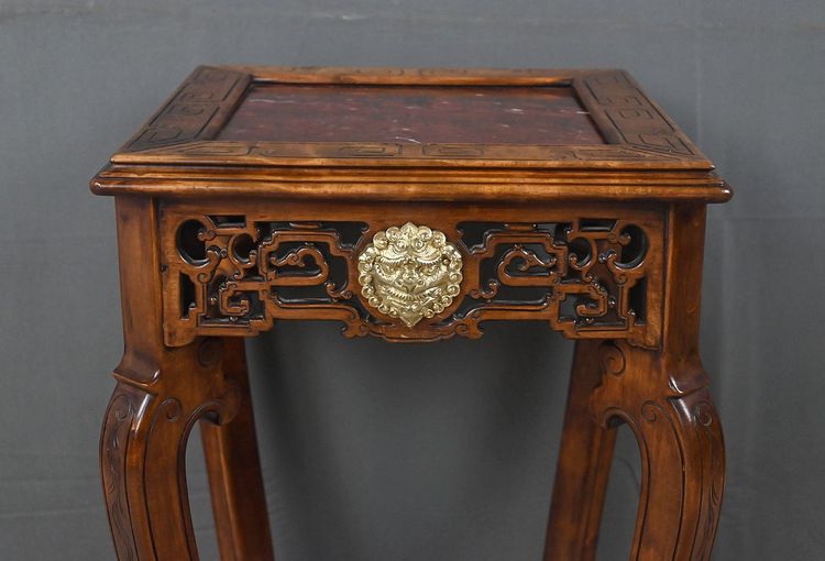 Asian side table, in the style of Gabriel Viardot - Late 19th century