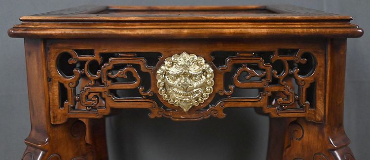 Asian side table, in the style of Gabriel Viardot - Late 19th century
