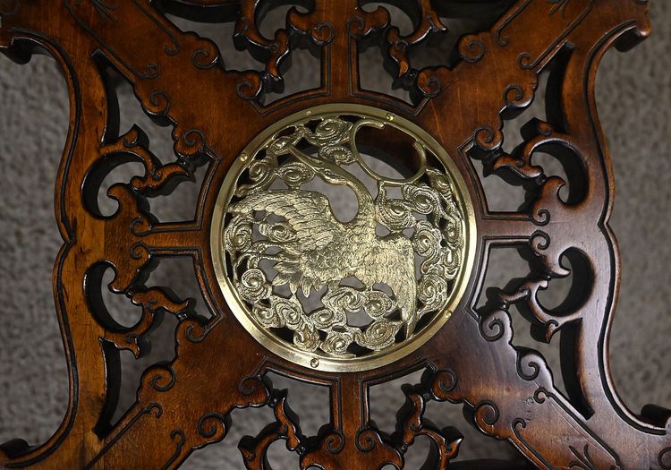 Asian side table, in the style of Gabriel Viardot - Late 19th century