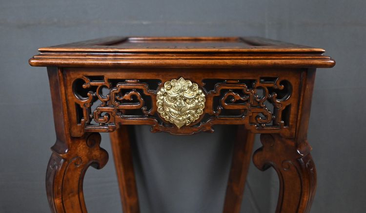 Asian side table, in the style of Gabriel Viardot - Late 19th century