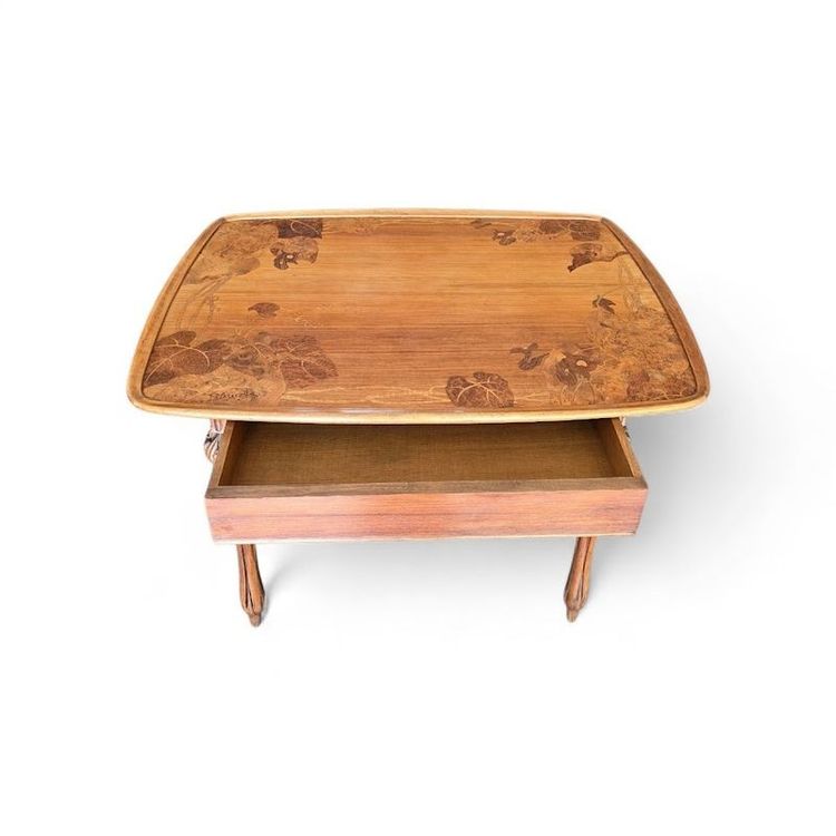 Louis Majorelle Table à Ecrire Art Nouveau "Aristoloches et Sagittaires"