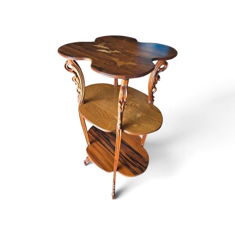 Emile Gallé Sellette Art Nouveau "Chauves-souris"