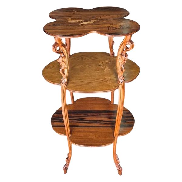 Emile Gallé Sellette Art Nouveau "Chauves-souris"