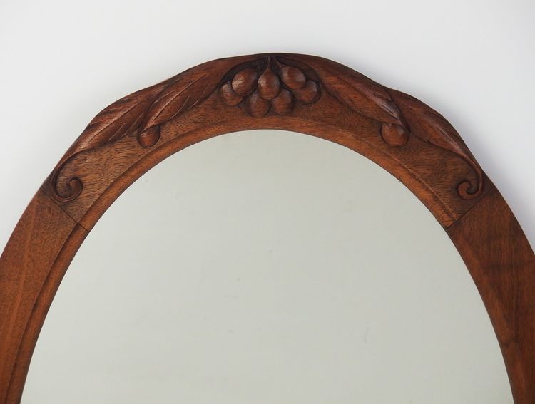 Miroir Art Déco en noyer