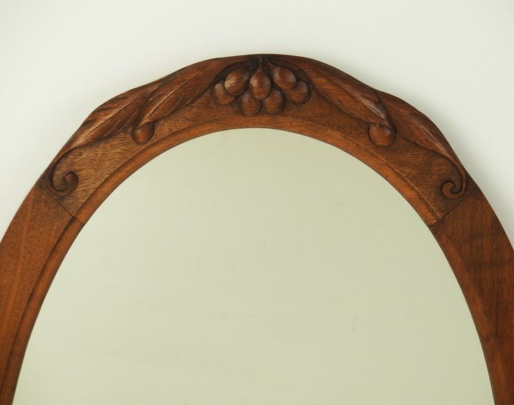 Miroir Art Déco en noyer