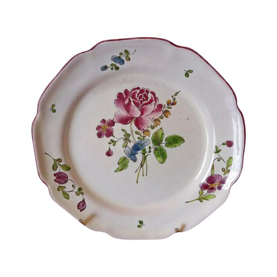 Earthenware plate : Niderviller.