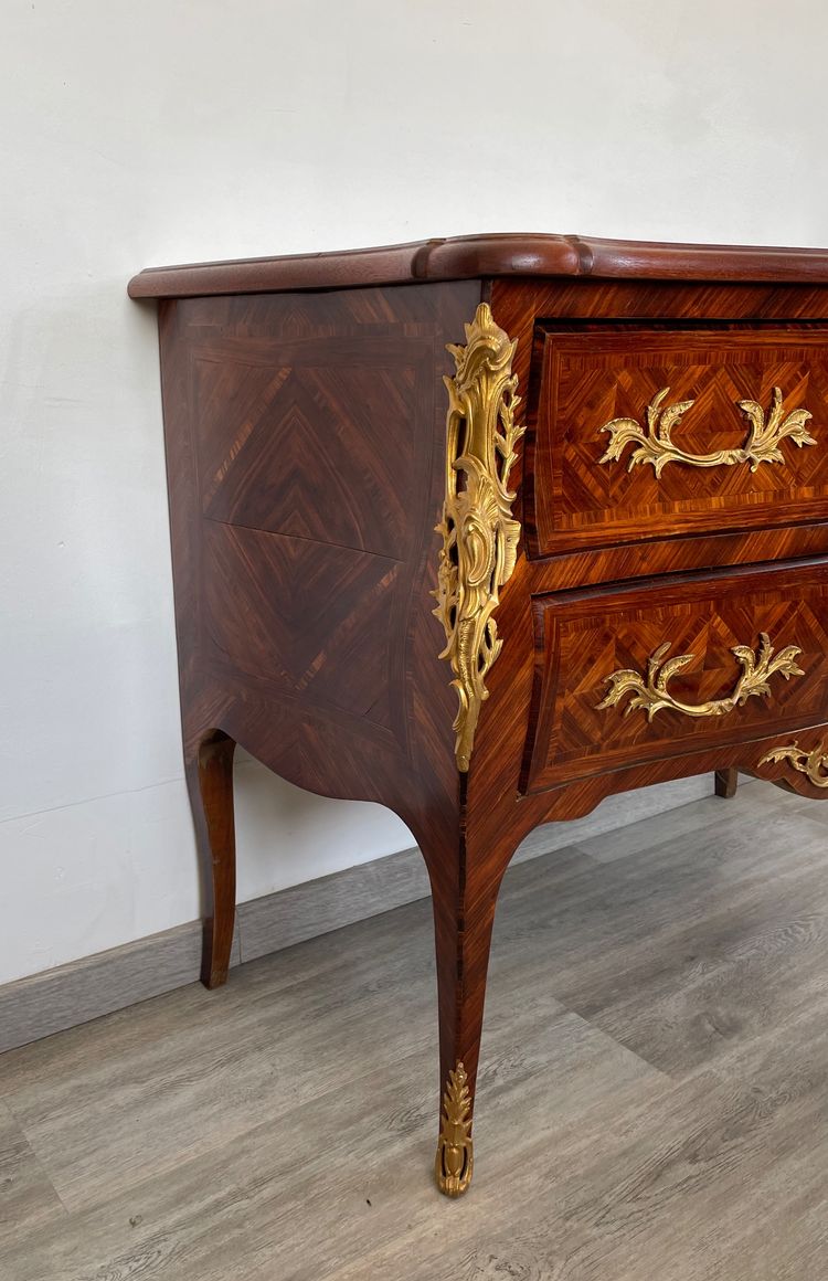 Commode De Style Louis XV Vers 1900