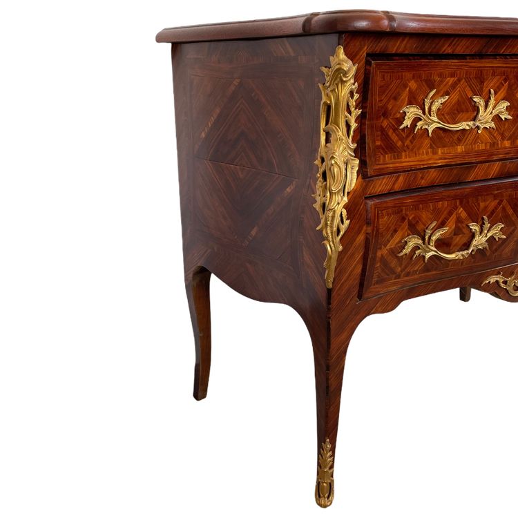 Commode De Style Louis XV Vers 1900