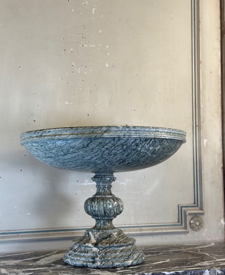 Footed cup, marble Campan marble bowl circa 1880