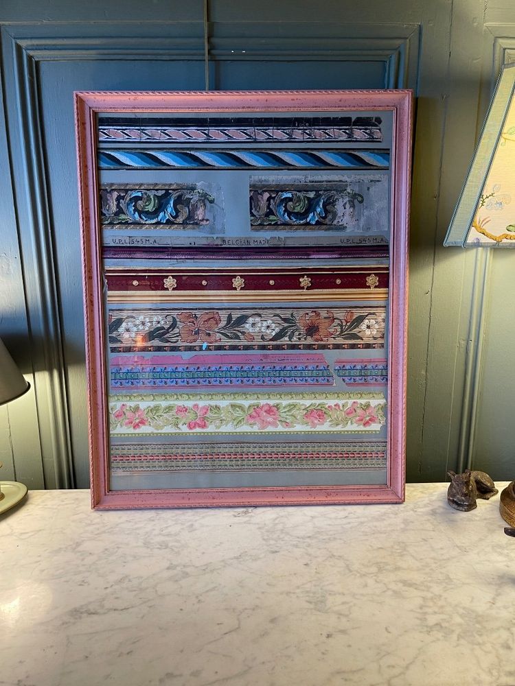 Tableau Décoratif, Frises En Papier Peint XIXème, N°2