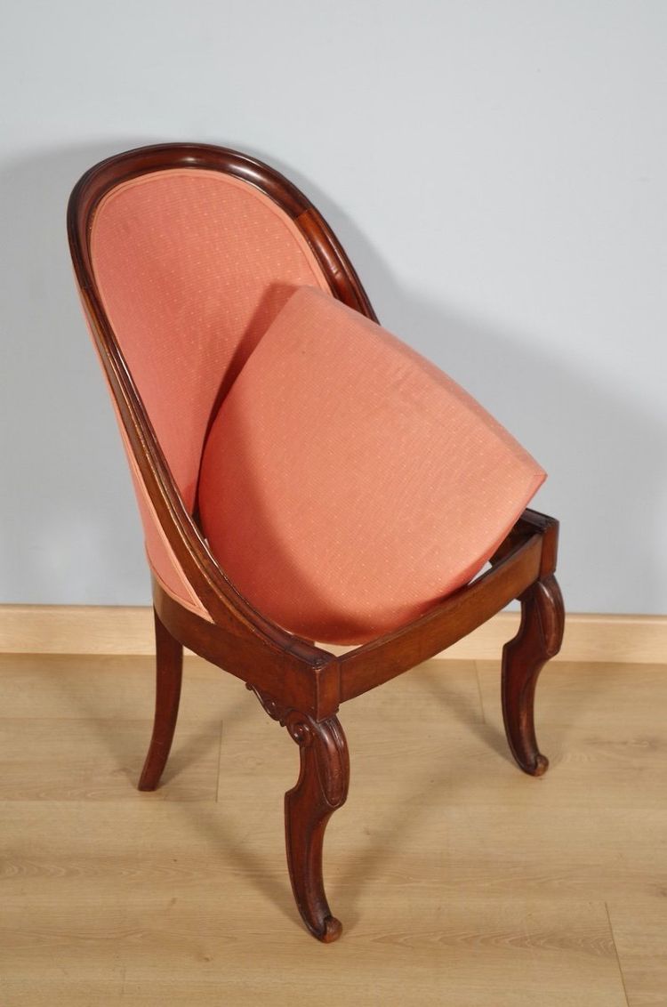 Salon Restauration en acajou, deux fauteuils et deux chaises – vers 1815