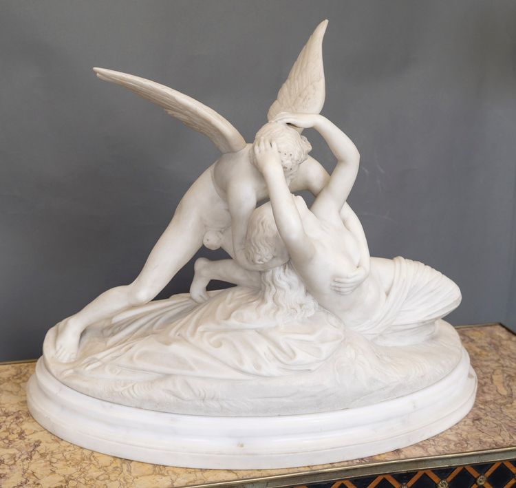 Psyche Awakened by Cupid's Kiss (After Antonio Canova)