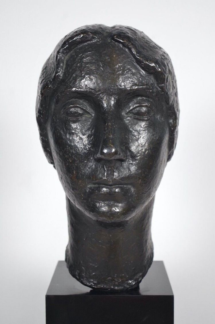 Marcel Gimond (1894-1961) Buste de femme en bronze Meroni, vers 1940
