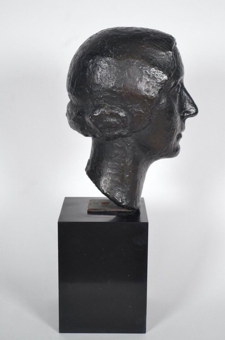 Marcel Gimond (1894-1961) Buste de femme en bronze Meroni, vers 1940