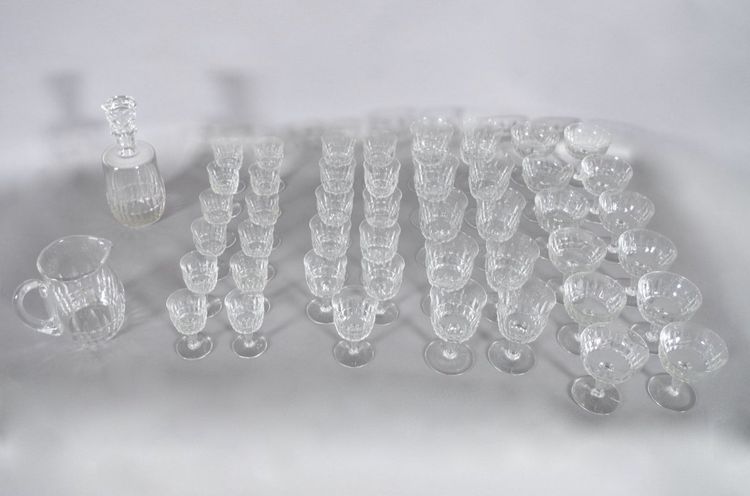 Canterbury crystal dinner service by Baccarat, circa 1960