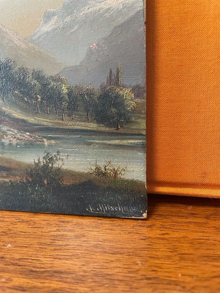 Louis Ritschard (1817–1904), *The Bridge at Claix*, oil on panel