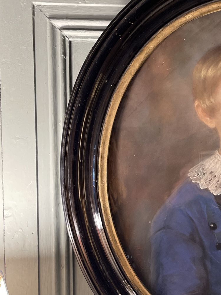 Portrait of a young boy, 19th century pastel