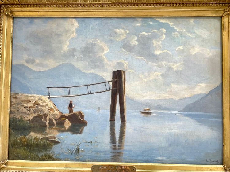 Gustave Paul Robinet, Der Föhn-Hafen in Brunnen, Vierwaldstättersee