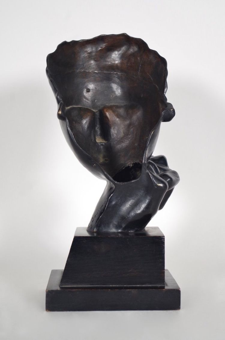 Eugène Bourgoin (1880-1924) - Le Poète Bronze à patine noire, Susse Frères