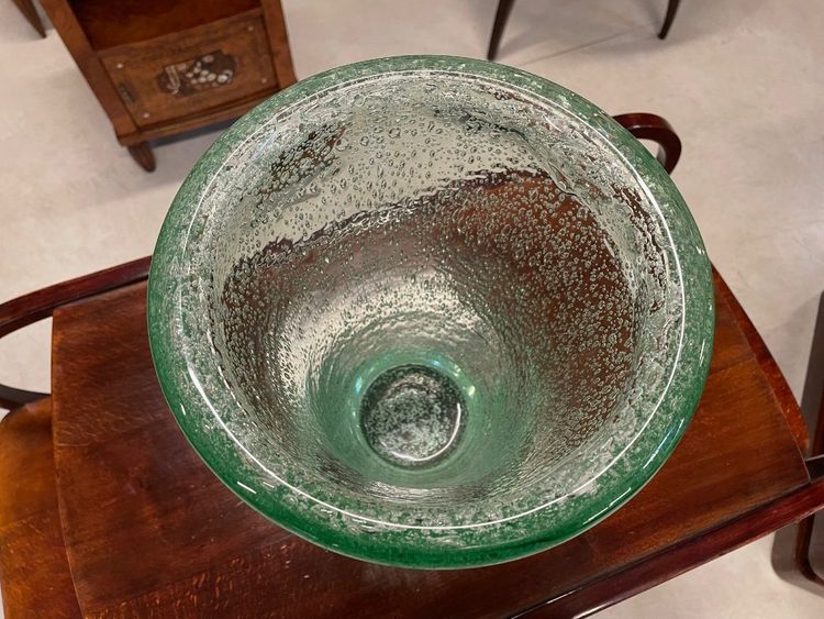 Daum Nancy - Large bubble-glass vase, circa 1950