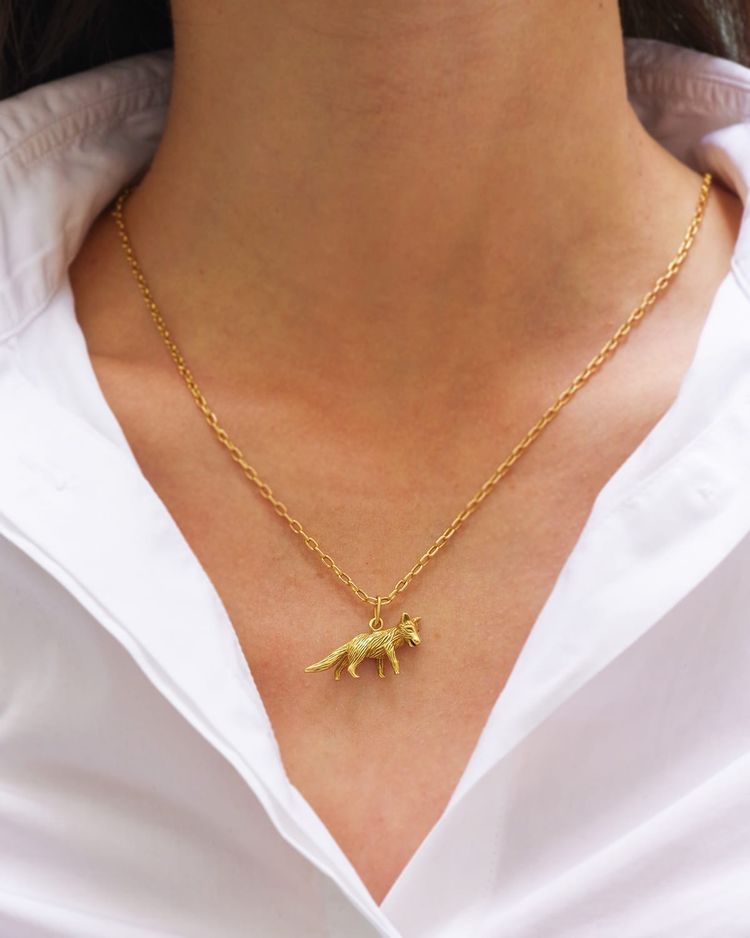 Mellerio dits Meller fox pendant in 18 karat gold 