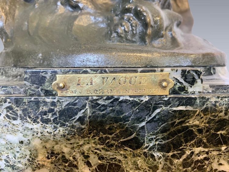 Napoleon III "La Vague" clock by Germain en Régule, circa 1880