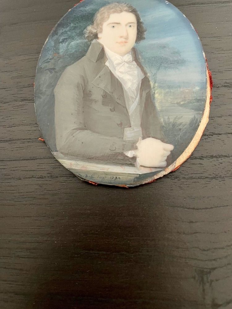 Domenico Bossi – Miniatur eines Edelmanns, datiert 1792