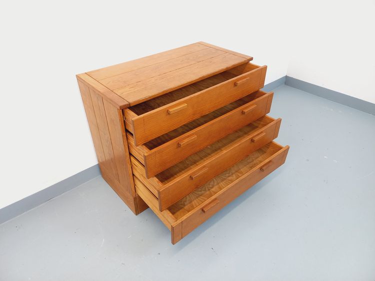 Commode en pin vintage des années 70