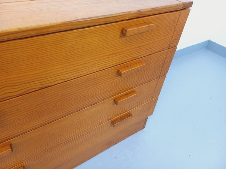 Commode en pin vintage des années 70