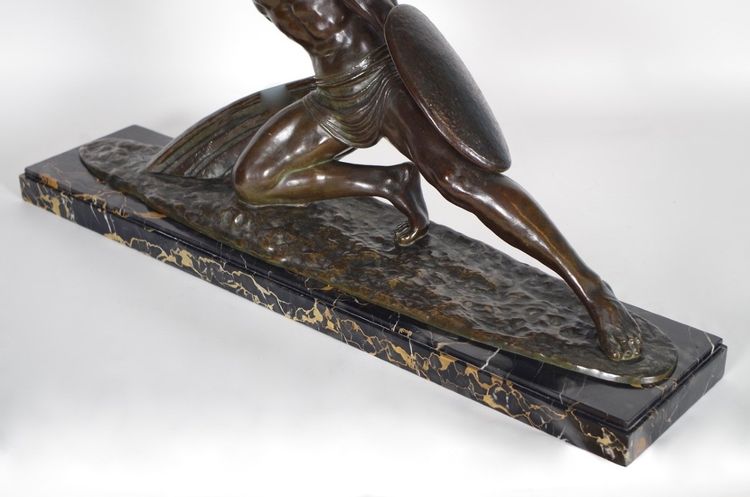 Demetre Chiparus, Le Lanceur de javelot en bronze, vers 1930