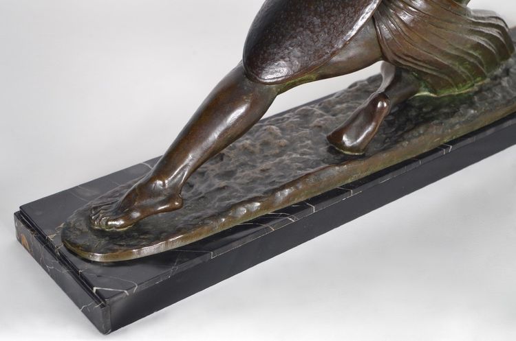 Demetre Chiparus, Le Lanceur de javelot en bronze, vers 1930