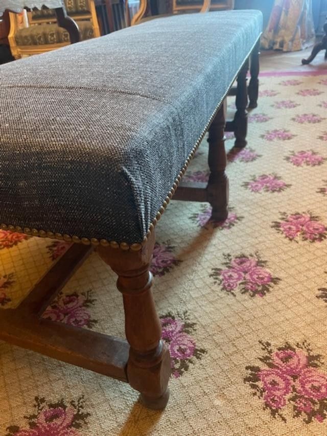 Large Louis XIII period kitchen bench