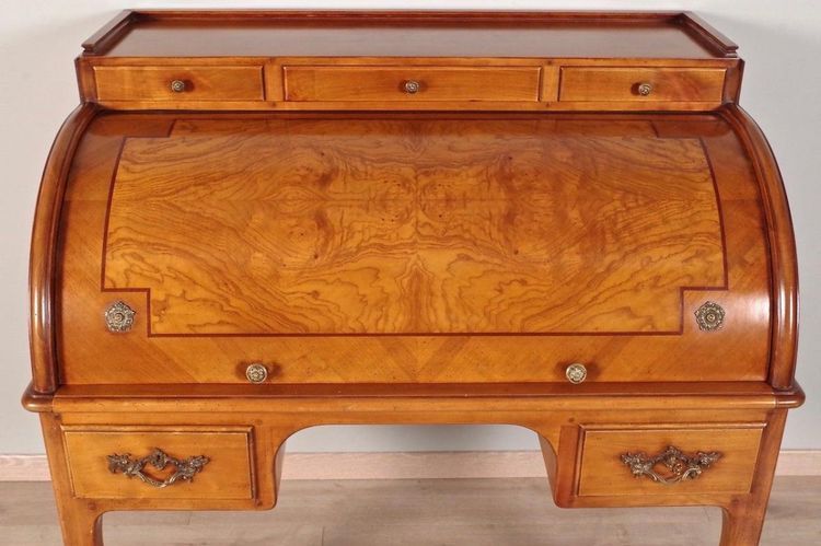Rolltop-Schreibtisch im Regency-Stil, angelehnt an den Hache