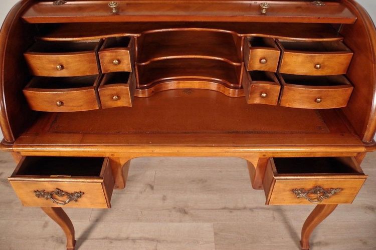 Rolltop-Schreibtisch im Regency-Stil, angelehnt an den Hache