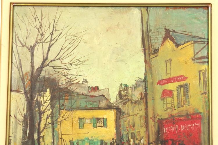 Jacques Van den Bussche (1925-2001) – Streets of Paris, oil on panel