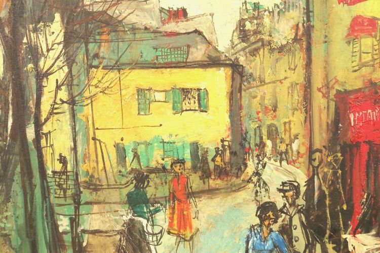 Jacques Van den Bussche (1925-2001) – Streets of Paris, oil on panel