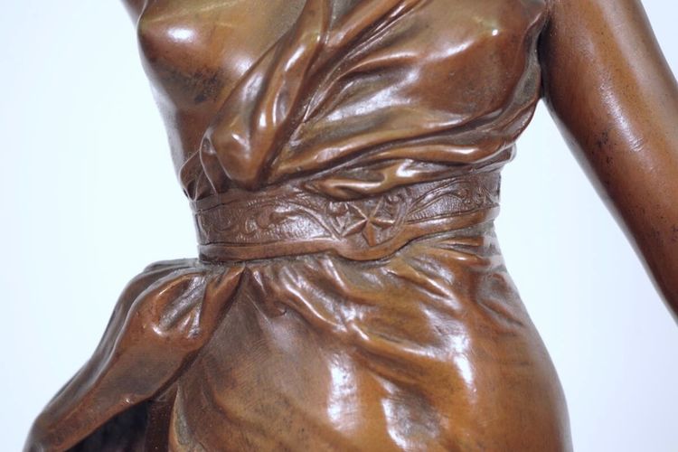 Henri Levasseur – Diana the Huntress, patinated bronze