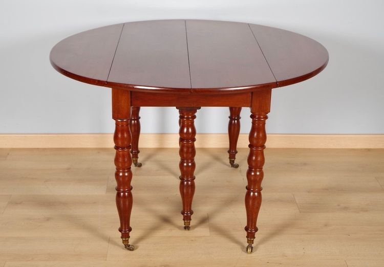 Table à volets Restauration en acajou massif, vers 1815