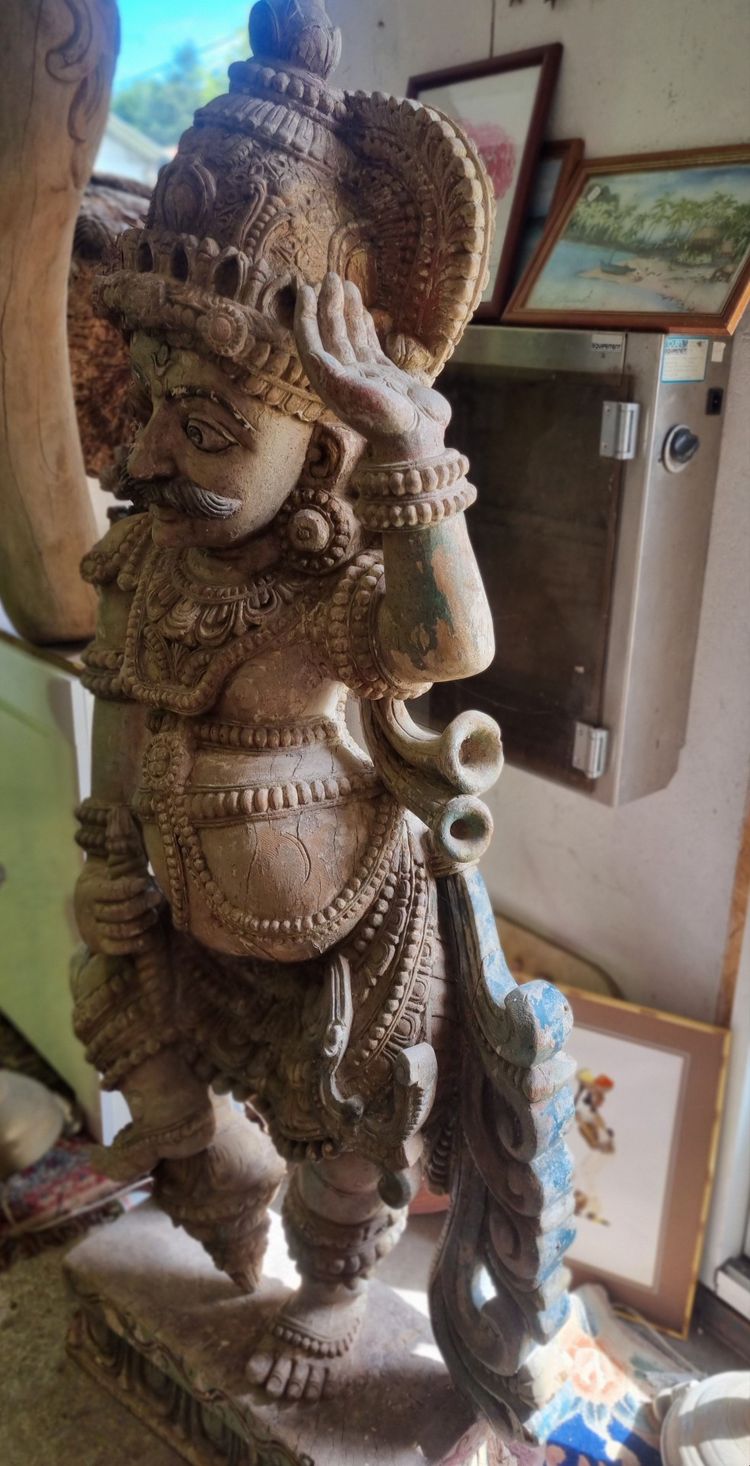 Sculpture XIX Indienne Garuruda grande dimmension